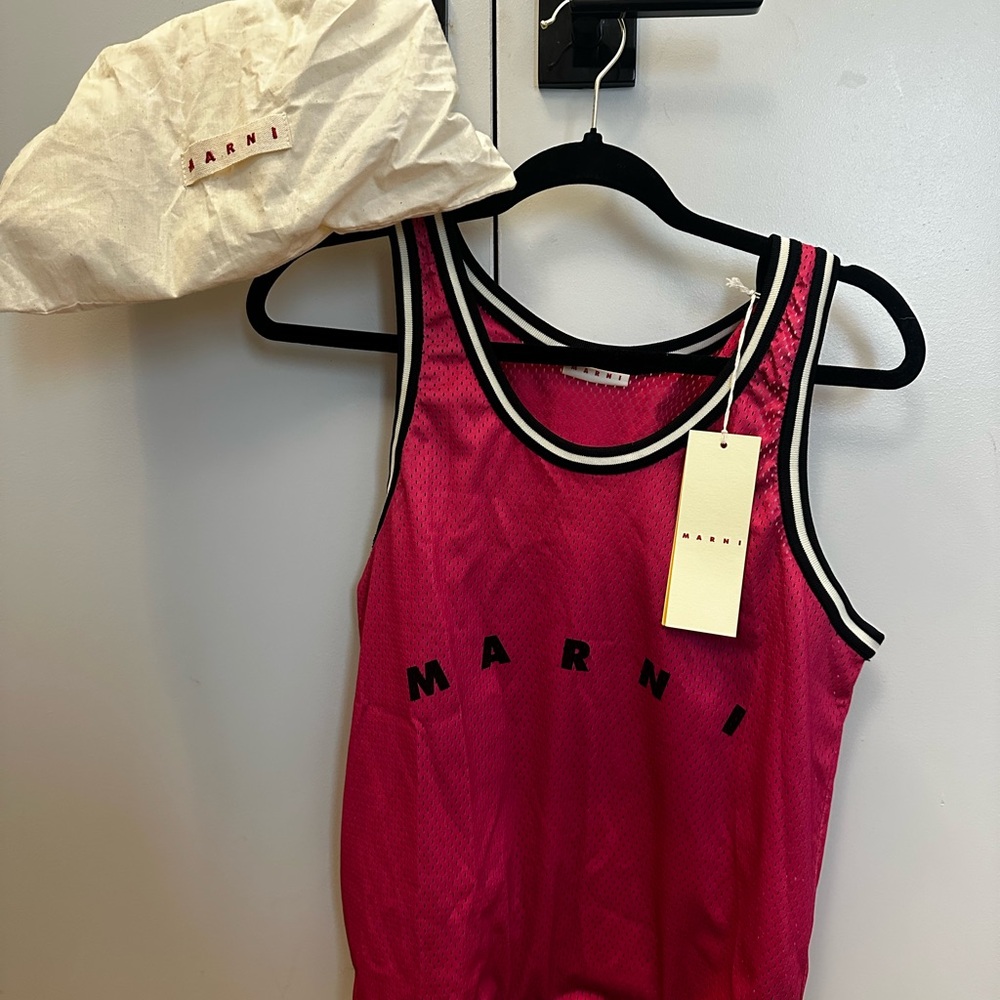 Marni Fuchsia Tote Bag